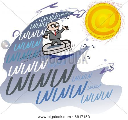 Internet surfing tegneserie
