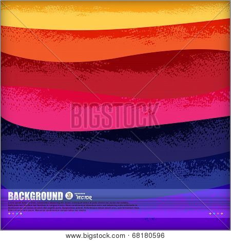 Bright Blue Abstract Background.