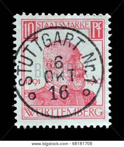 Wurtemberg stamp 1916