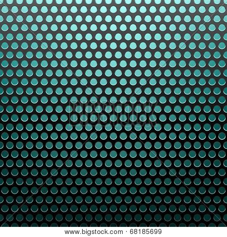 metal grid blue light background