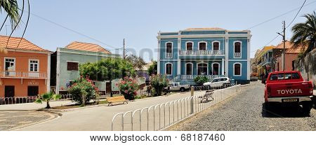 Road And Cars By Camara Municipal De São Filipe