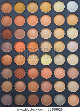 Colorful Eye Shadow Make Up Palette With Brush.