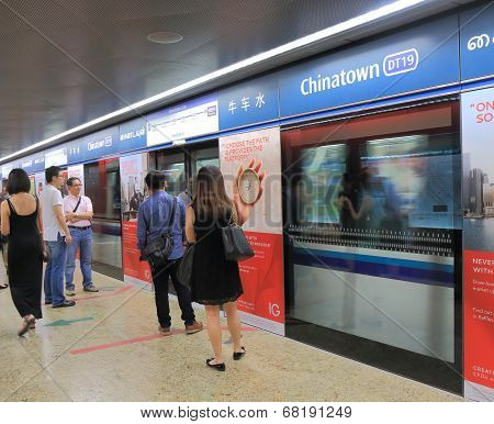 Urban life commuters Singapore