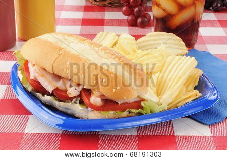 Turkey Submarine Sandwich