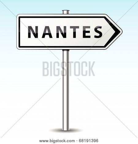 Vector Nantes Directional Sign