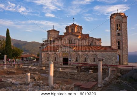 St. clement's Kloster bei Sonnenuntergang