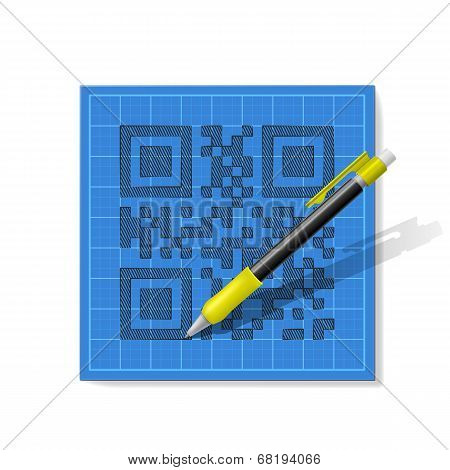 sketch QR-code