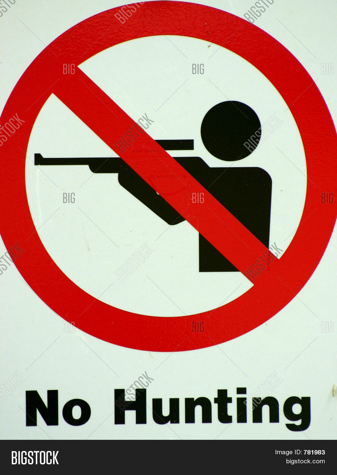 No Hunting Sign Image & Photo (Free Trial) Bigstock