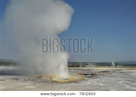 Clepsydra Geyser Yellowstone Np