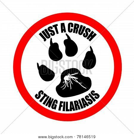 Just A Crush Sting Filariasis Stamp
