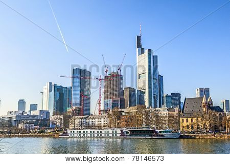 Skyline Of Frankfurt, Germany