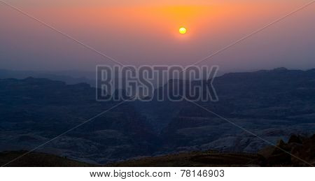 Sunset over Canyon