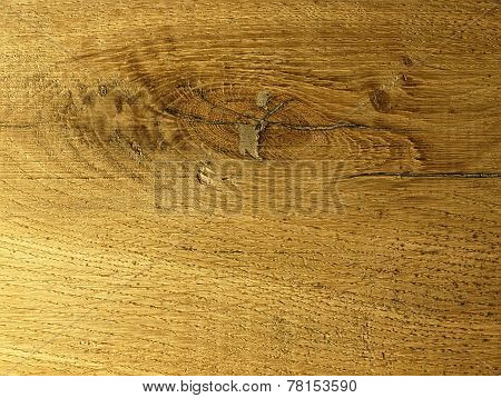 Oak plank seen up close.