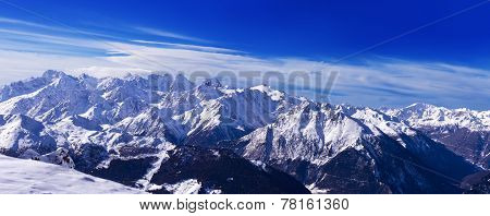 View of Mont Blanc from Verbier