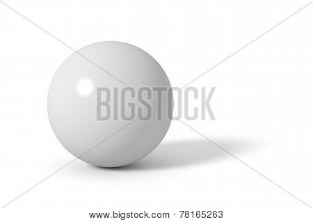 Grey glossy sphere