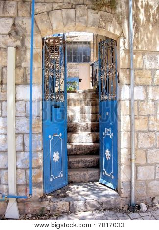 Safed cidade velha casa entrada 2008
