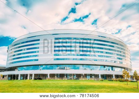 Minsk Arena In Belarus. Ice Hockey Stadium. Venue For 2014 World Championship Iihf.