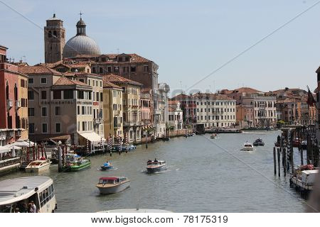 View Of Venice From Ponte Degli Scalzi