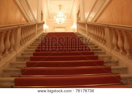 La Fenice Theatre, Interior. Detail Of The Stair