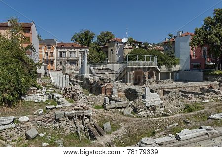 The ancient stadium Philipopolis in Plovdiv, Bulgaria