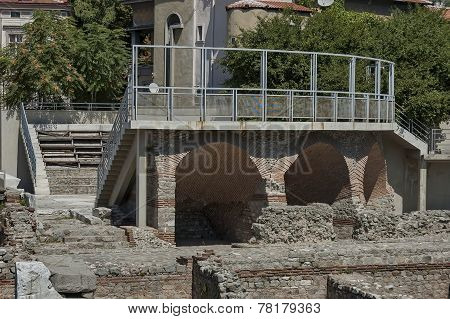 The ancient stadium Philipopolis in Plovdiv, Bulgaria.