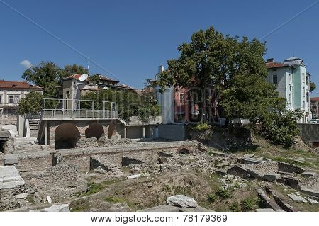 The ancient stadium Philipopolis in Plovdiv, Bulgaria.