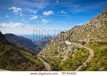 Beautiful View Of Sa Calobra On Mallorca Island, Spain
