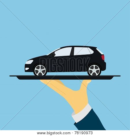 Car On Tray