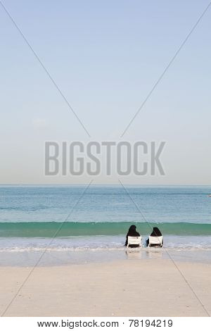 Burqas at beach