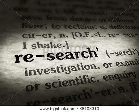Dictionary Research