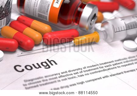Diagnisis - Cough. Medical Concept.