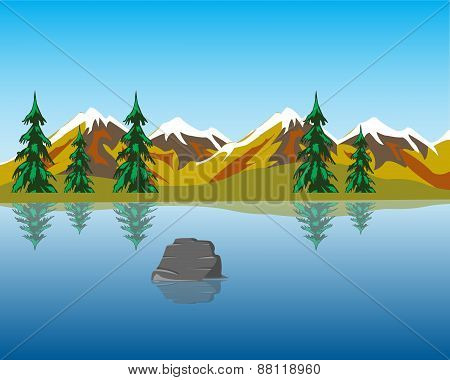 Lake In Mountains