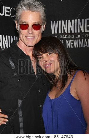 LOS ANGELES - FEB 16:  Ronn Moss, Devin DeVasquez at the 