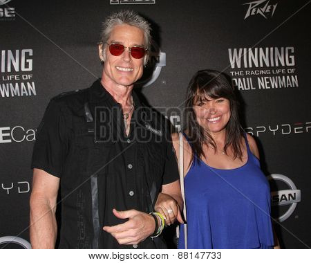 LOS ANGELES - FEB 16:  Ronn Moss, Devin DeVasquez at the 