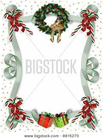 Frontière de Noël traditionnel