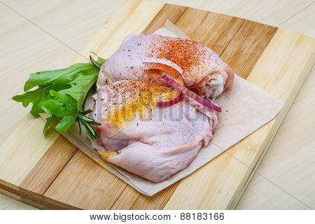 Raw Chicken Thights