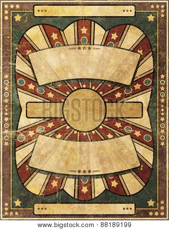 Retro Antique Style Grunge Damaged Poster Background