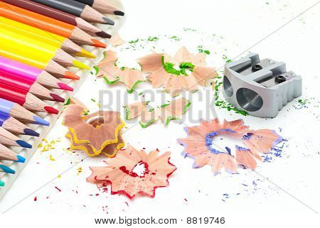 Pennvässare med färgpennor