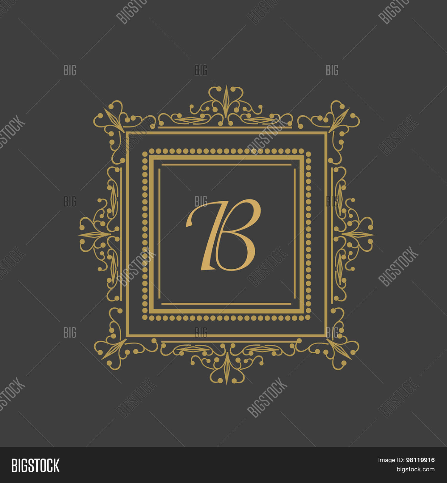 premium monogram vector photo free trial bigstock