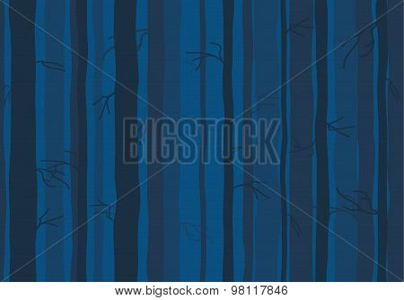 Seamless Tree pattern, Trees Vector Pattern