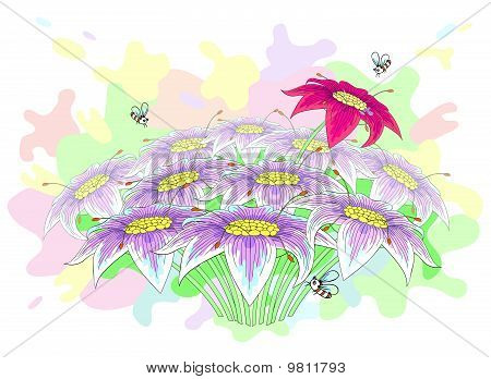 Vacker blombukett