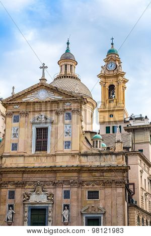 Chiesa Del Gesu Church   In Genoa