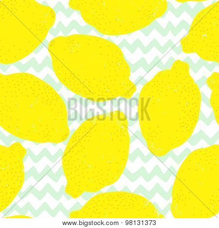 Lemons Seamless Pattern