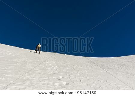 On A Snowy Slope