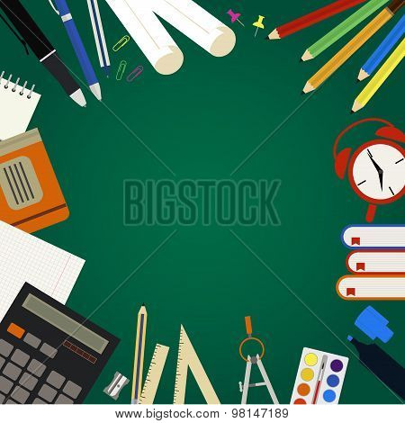 Green School Board And Supplies
