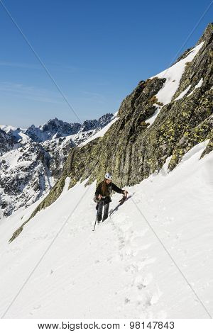 Mountaineer In The Mountains