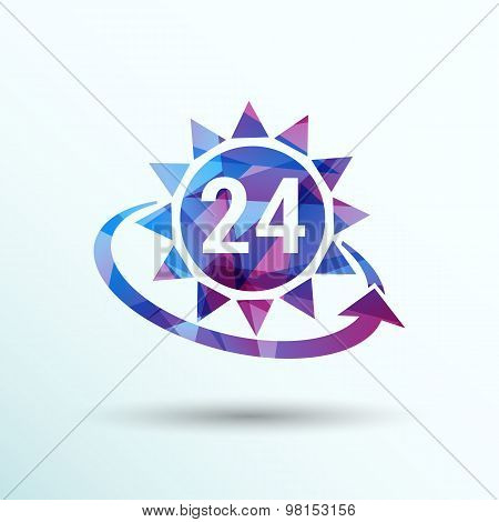 clock sun vector illustration day icon
