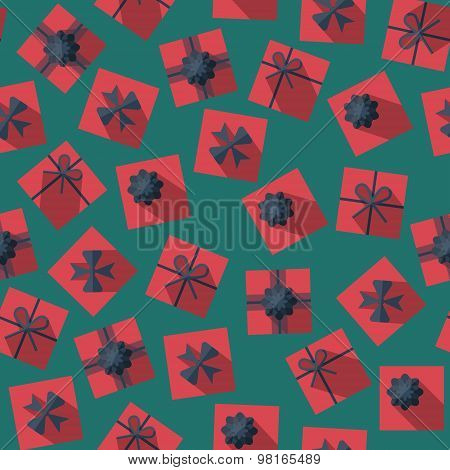 Seamless Pattern With Gift Boxes