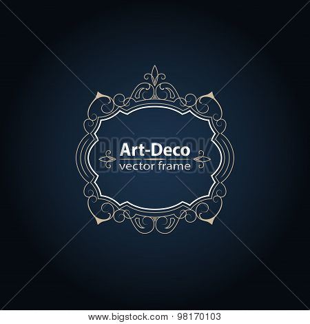 Vector Geometric Linear Style Frame