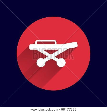 Cutting fretsaw symbol appliance icon Vector illustration